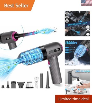 Compact & Lightweight 120W Handheld Vacuum Cleaner with LED Light and 3 Speeds
