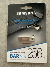 Samsung BAR Plus MUF-256BE3/AM USB Flash Drive 256 GB USB 3.1 Champagne Silver