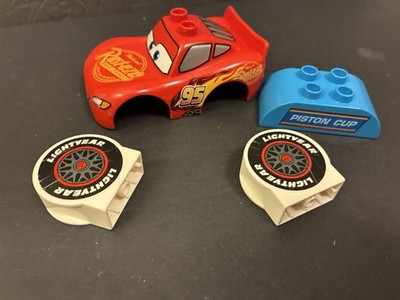 Lego Disney Cars DUPLO Parts Lot - Lightning McQueen Shell + 3 pcs REPLACEMENTS