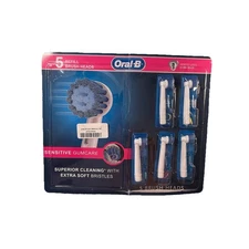 5 Oral-B Extra Soft Electric Toothbrush Replacement Head Package Poor Condition