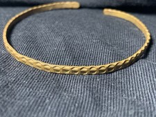Vintage Pure Copper Bracelet Adjustable Men Women Hammered Design