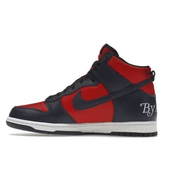 Nike Dunk SB High Supreme By Any Means Navy Red Mens Sneakers