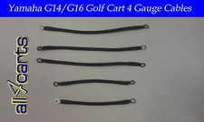 Yamaha G14 and G16 Golf Cart Battery Cable Set  4 Gauge for 36 Volt