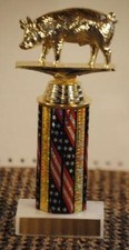 10" Hog Pig Trophy Award - Free engraving