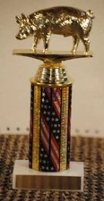 10" Hog Pig Trophy Award - Free engraving