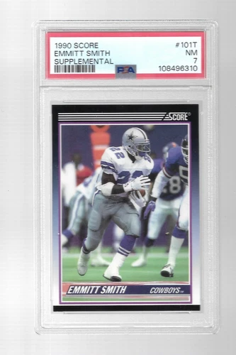 1990 Score Supplemental Emmitt Smith  PSA 7