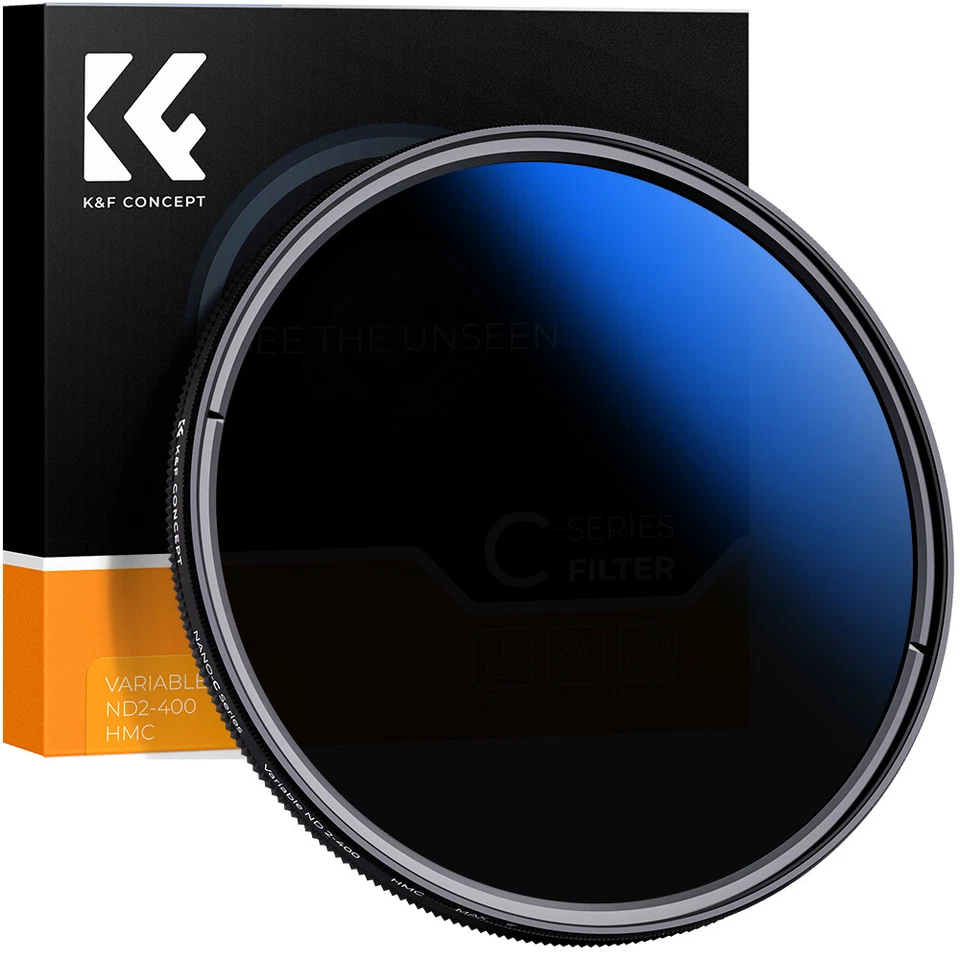 K&F Concept Lens Filter ND2-ND400 ND2-400 Variable Neutral Density 46 49 52mm - Image 2 of 4