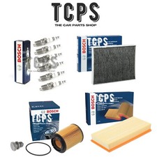 FOR PORSCHE CAYENNE 3.2 9PA 2002+ BOSCH FILTER SERVICE KIT & SIX BOSCH PLUGS