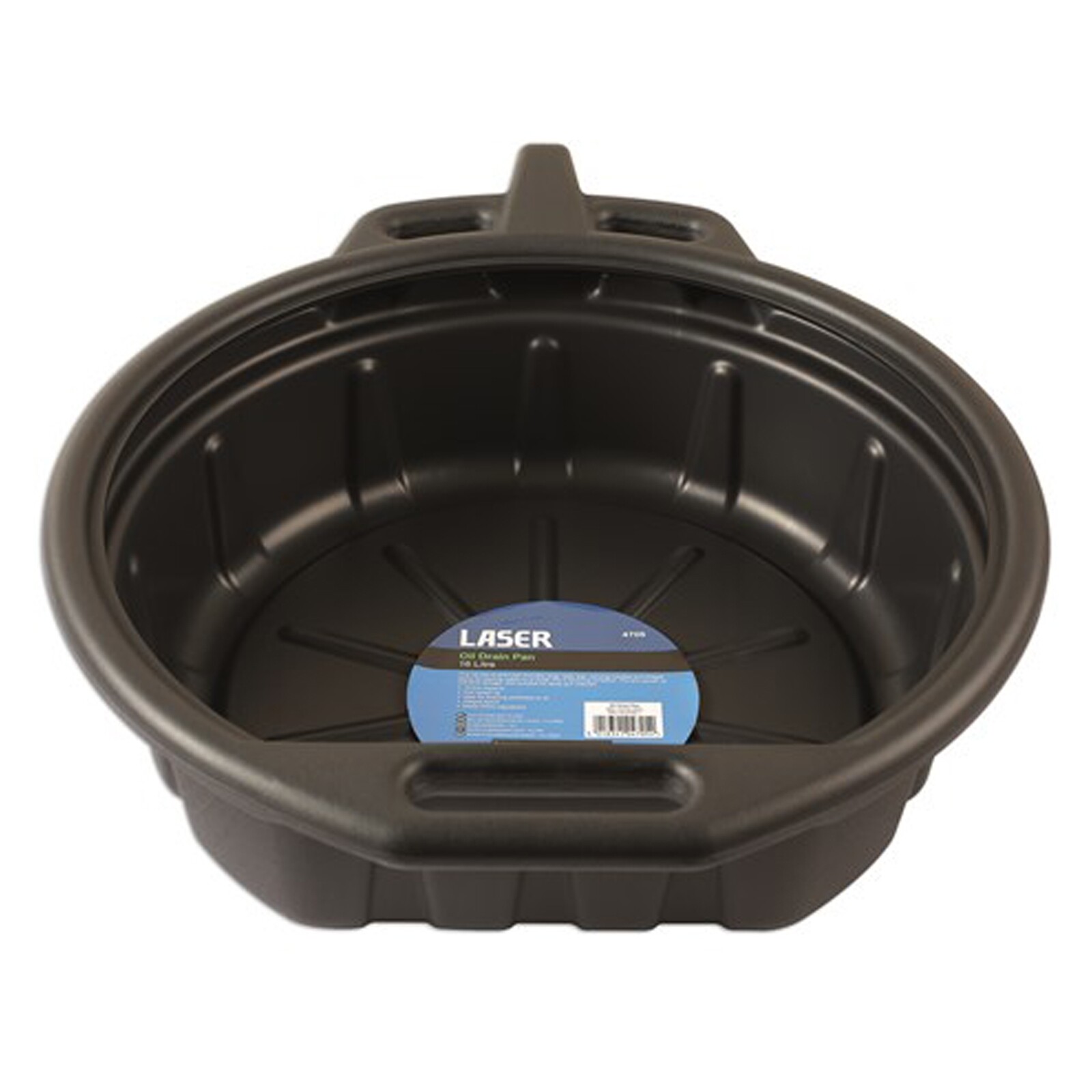 16 Litre Oil Drain Pan - Made From Chemical Resistant Material - Laser 4705C