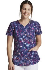Dot's Get Going Dickies Scrubs Dynamix V Neck Top DK731 DTSV