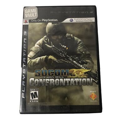 SOCOM Confrontation U.S. Navy Seals (PS3 PlayStation 3, 2008) Tested and Works