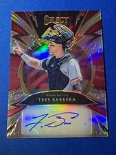 2020 Panini Select Tres Barrera SS-TB Sparks Prizm AUTO /99 Washington Nationals