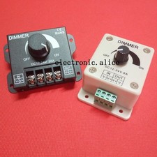 DC 12V-24V 8A 30A Manual Dimmer Controller Knob for Single Color LED Strip Light
