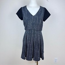 Banana Republic Dress Womens Six Petite Mini Tweed Schoolgirl Academia Preppy