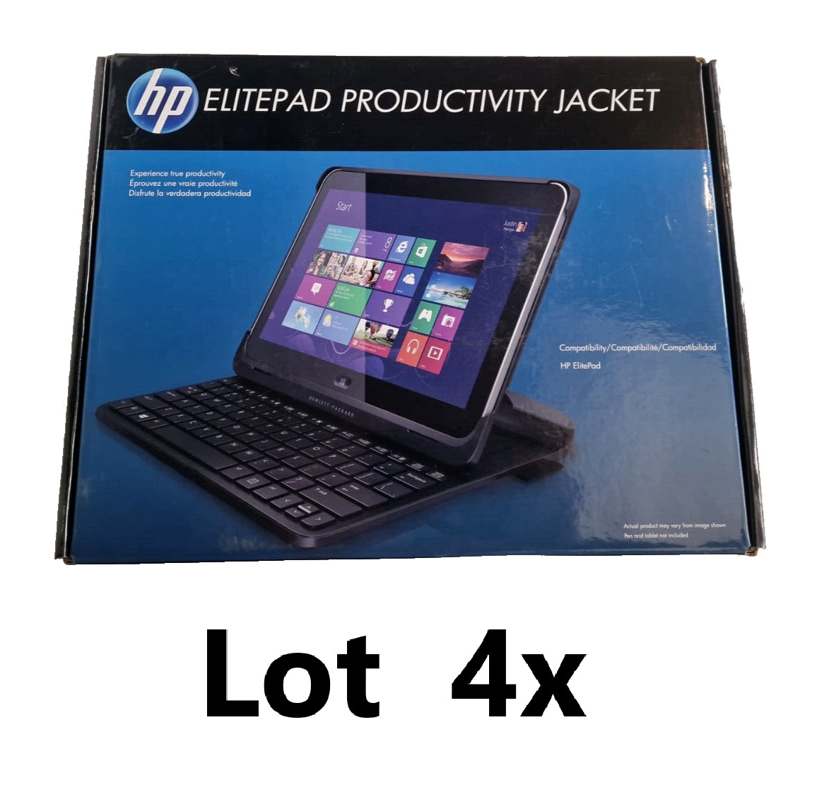 HP ElitePad Productivity Jacket lot de 4 coques avec clavier AZERTY intégré D6S54AA