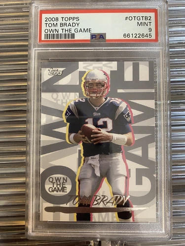 2008 Topps Own The Game Tom Brady New England Patriots PSA 9 MINT OTGTB2