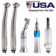 High/Low Speed Turbine Handpiece 4H Contra Angle Motor Silver Dental