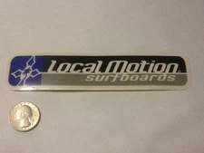 This Vintage Local Motion Surfing Sticker Decal  