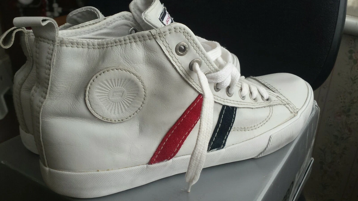 White ankle sales trainers