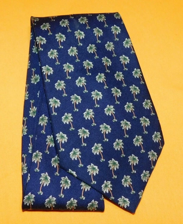 CORBATA CON MOTIVO DE ÁRBOL AZUL/NARANJA/VERDE TOMMY BAHAMA - CORBATAS PARA EL CUELLO - CORBATAS DE DISEÑADOR. Foto 2 de 3