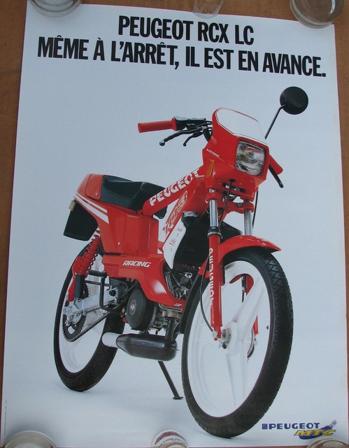 198 1 X Affiche 60 X 80 Cm Peugeot 103 Rcx Lc Envoi Sous Tube Ebay