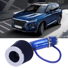 For Hyundai Santa Fe 3" Engine Cold Air Intake Filter Induction Kit Pipe Blue US