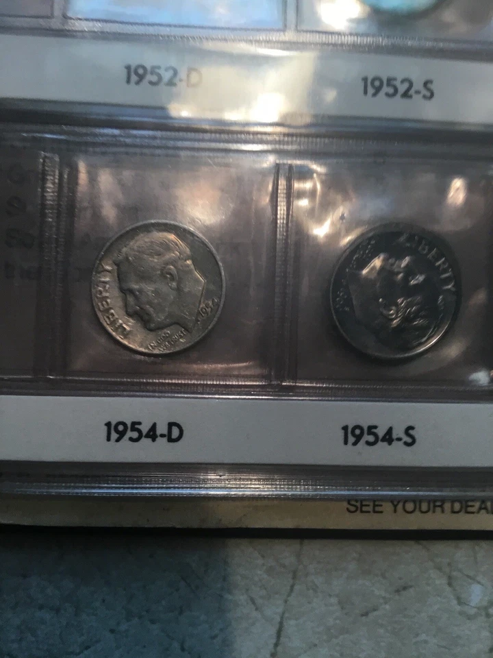 5 SILVER 1961 PCGS PR69DCAM FDR DIME Album HARCO 2 MINT SET 1972 26 Coin Lot - Image 4 of 4