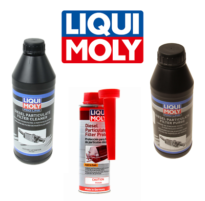 Set of DPF Purge 5171 Fluid & DPF Cleaner 5169 & DPF Protector Kit Liqui  Moly | eBay