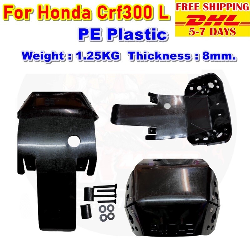 SS26 Skid Plate Under Guard Engine For Honda Crf 300 L Polyethylene 1
