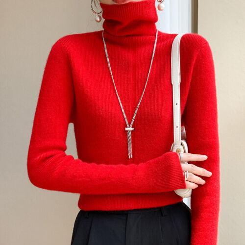 Women Autumn Lacework Knitted Half-Turtleneck Blouse