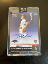 2019 TOPPS NOW AUTO ROOKIE CARD /49 POSTSEASON CARD CARDINALS DAKOTA HUDSON 