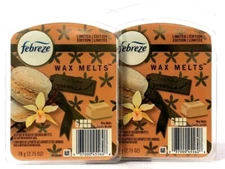2 Packs Febreze 2.75 Oz Limited Edition Fresh Baked Vanilla 6 Count Wax Melts 