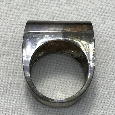 Vintage Sterling SIlver Heavy Unique Design Ring sz 7 | eBay
