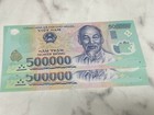 BRAND NEW 500,000 x 2 Vietnamese Dong Banknote (500K VND) Uncirculated (1 Mil)