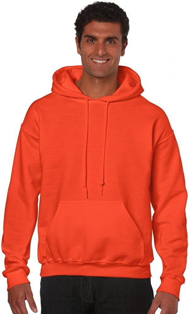 Gildan Adult Fleece Hooded Sweatshirt, Style G18500 3X-Large, Safety Orange  | eBay
