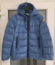 Moncler Serinde Giubbotto Womens Blue Down Jacket - Size 1 / Xs