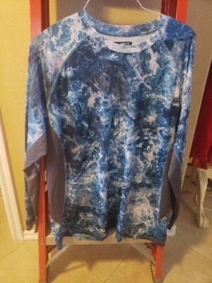 Magellan Pro Outdoors Men's Fishing LS Shirt Pro Angler Mossy Oak Vented XL NEW