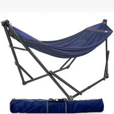 Tranquillo Adjustable Foldable Hammock Stand with Polyester Net, 30s Set up