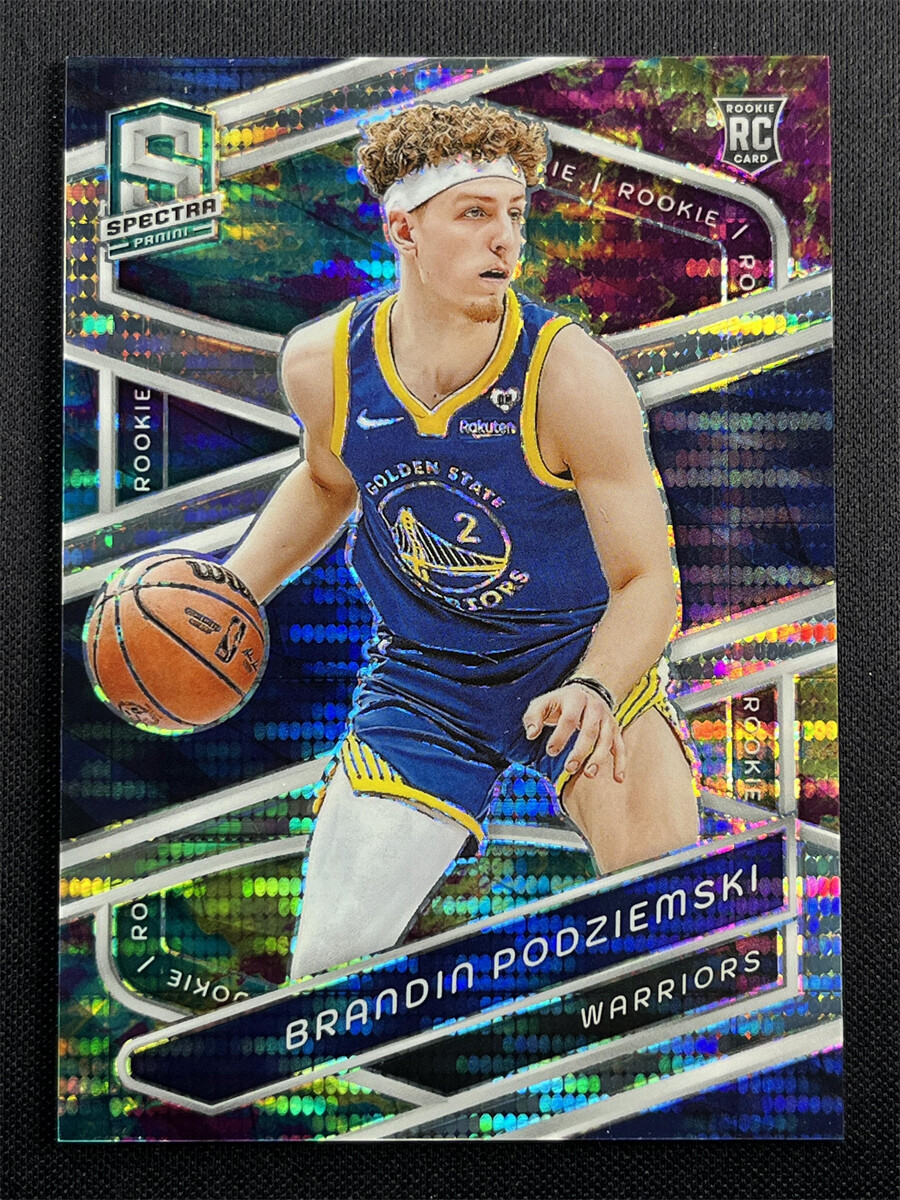 2023-24 Panini Spectra Brandin Podziemski #146 Celestial Prizm RC Rookie /125