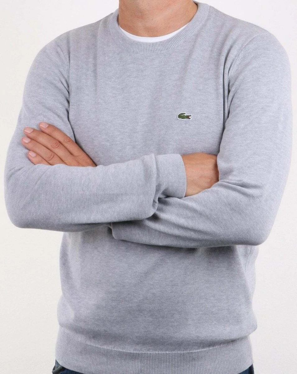 Crew Neck Jumper Silver Grey |