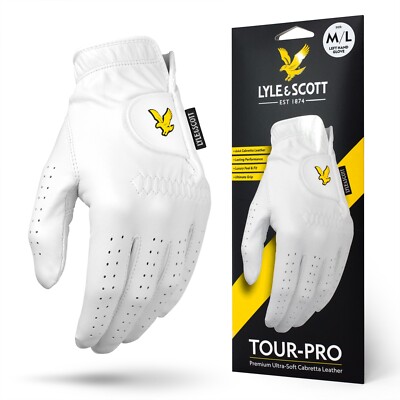 Lyle & Scott Golfhandschuhe Cabretta Leder Soft Tour Pro Glove links rechts - S-XL