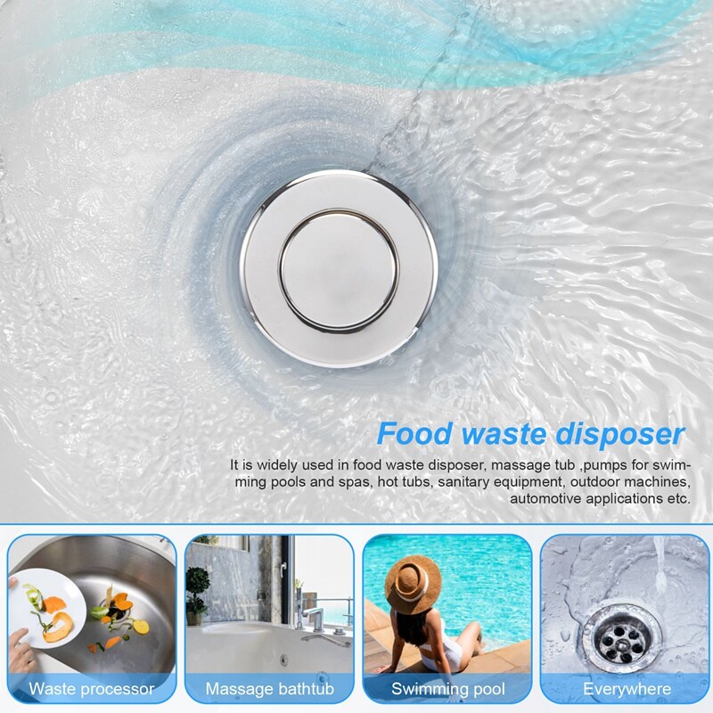 2X(16A On Off Push Button Switch Jetted For Bath Tub Spa Garbage L1D5