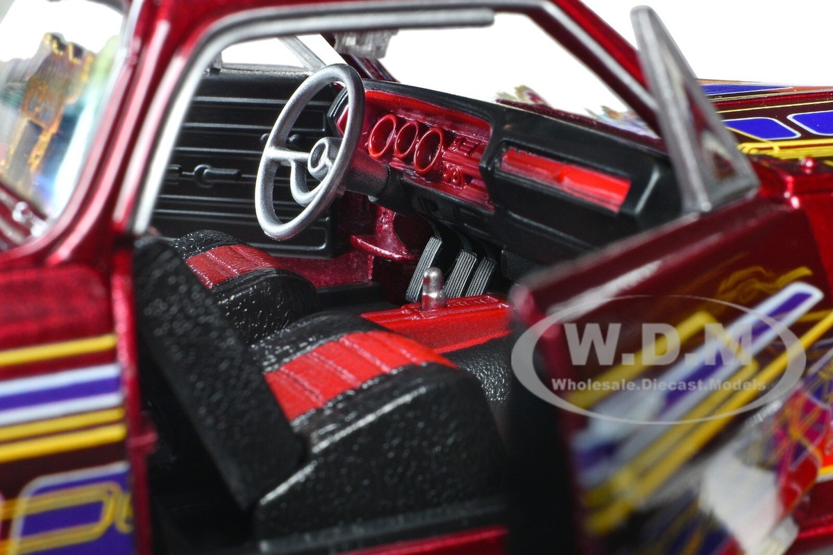 1965 CHEVROLET EL CAMINO LOWRIDER CANDY RED 1/25 DIECAST