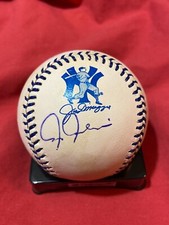 CHRIS CHAMBLISS AUTOGRAPHED SIGNED JOE DIMAGGIO COMMEMORATIVE BASEBALL YANKEES