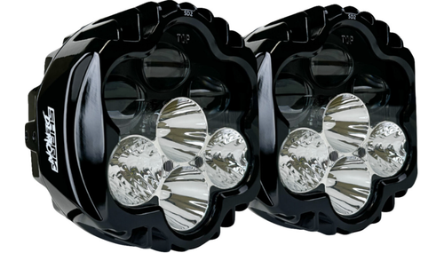 Custom Dynamics Harley Road Glide Shark Demon 2 Headlight Kit Gloss Black 15-Up - Picture 3 of 6