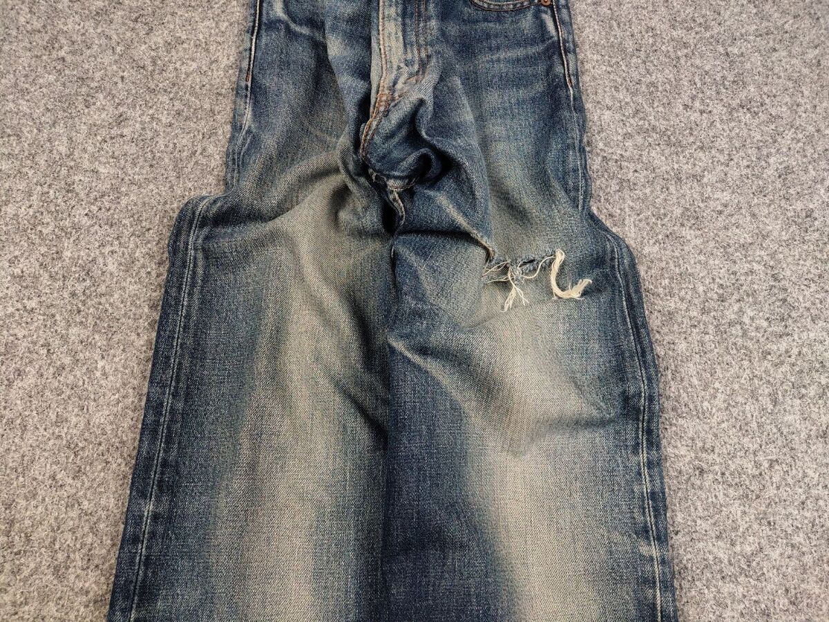 Vintage 90s Levis 503 J38 Distressed Faded Denim Jeans Japan Vintage 90s Levis 503 J38 Distressed Faded Denim Jeans Japan