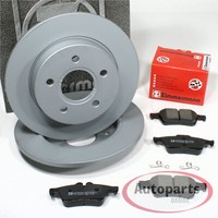 Zimmermann Bremsscheiben Ø 253 Mm + BremsbeläGe Hinten FüR Ford Fiesta VII