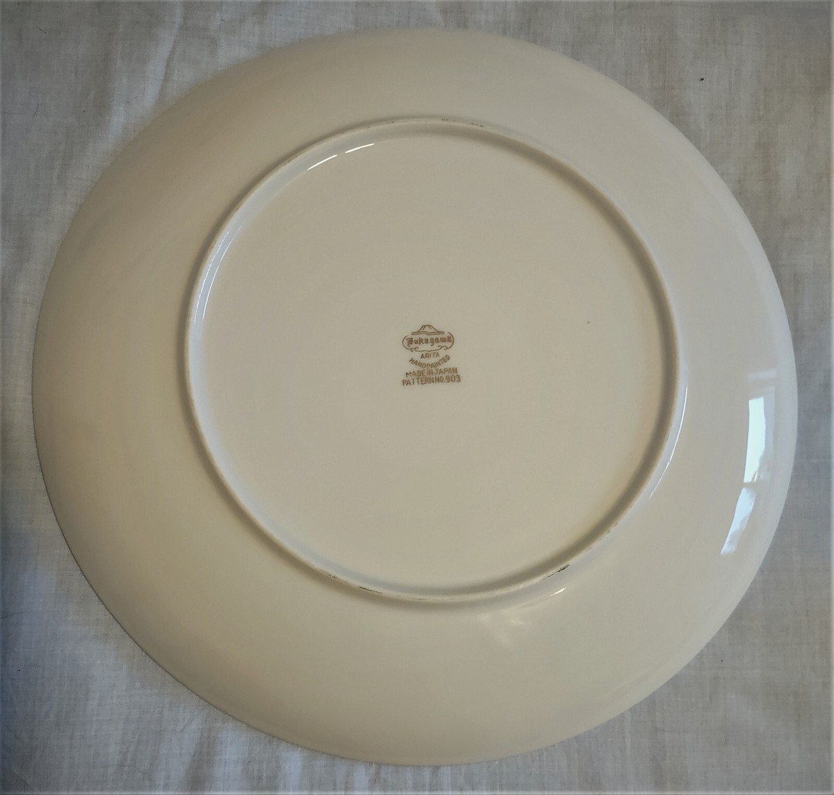 Vintage Fukagawa Arita China 903 Landscape & Pagoda - 10 1/4