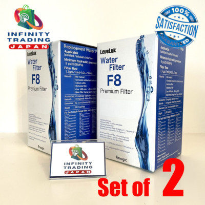 [2er Set] LevelLuk Wasserfilter F8 für K8 KANGEN8 Lonizer Ersatz Enagic