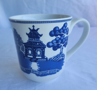 Johnson Bros Blue Willow Coffee Tea Mug Cup England Brothers Vintage Collectible